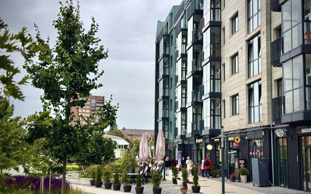 Апартаменты с балконом и видом на реку в ЖК Рыбная Деревня