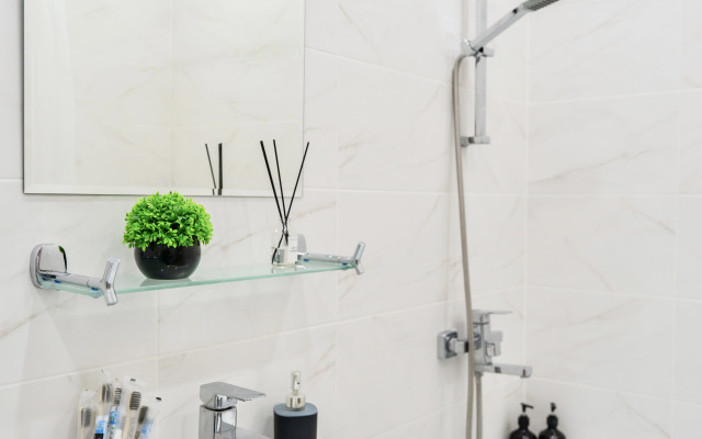 Квартира Потрясающий Вид на Город Новая и Уютная Евродвушка