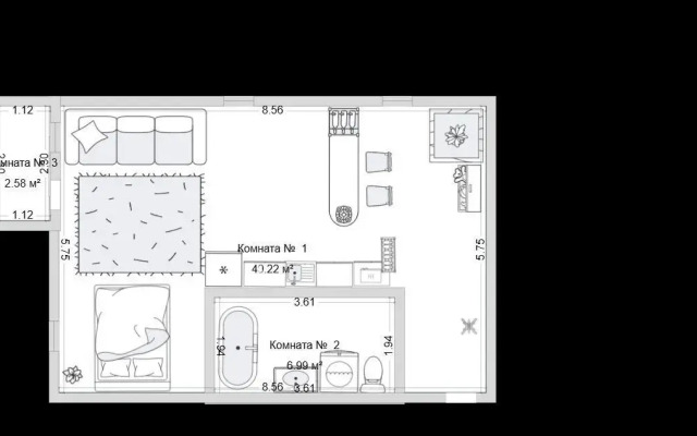 Studiya V Zhk Sedanka Hills Flat