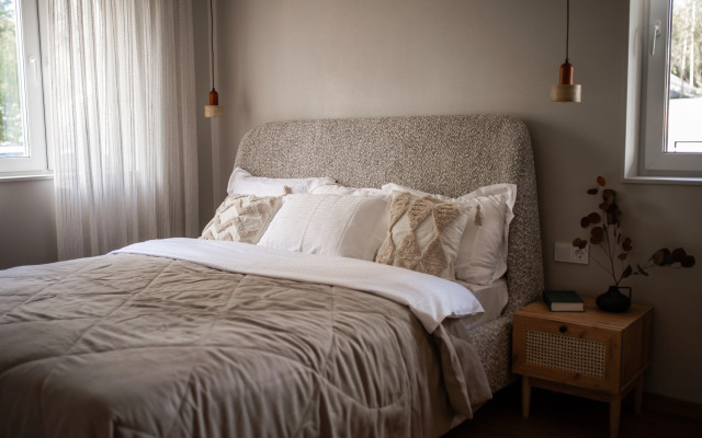 Частный дом с сауной и камином вблизи заповедного озера