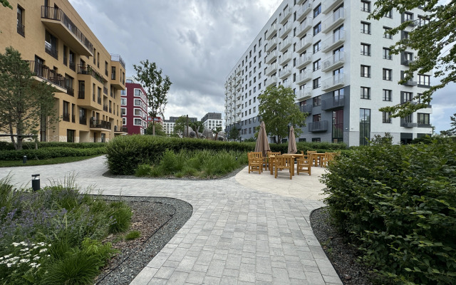 Квартира Современная студия в пяти минутах от Аквапарка Лето Лето