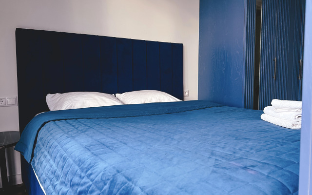 Апартаменты Сияющий Синий Апартамент на 30 Этаже Москва-Сити