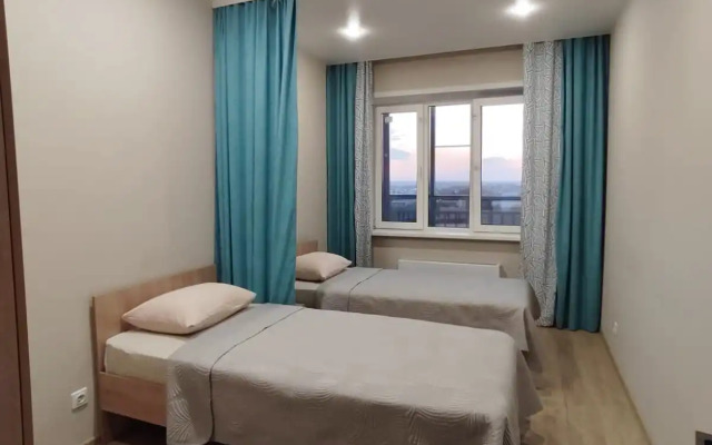 Квартира cовременная евродвушка рядом с аэропортом