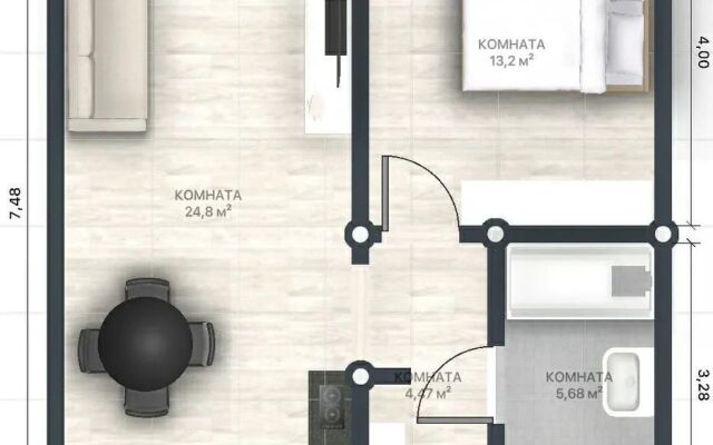 Квартира 50 лет Октября 57В