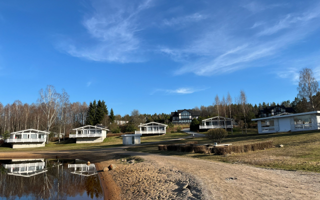 Частный дом Вилла Лаванда с камином у озера