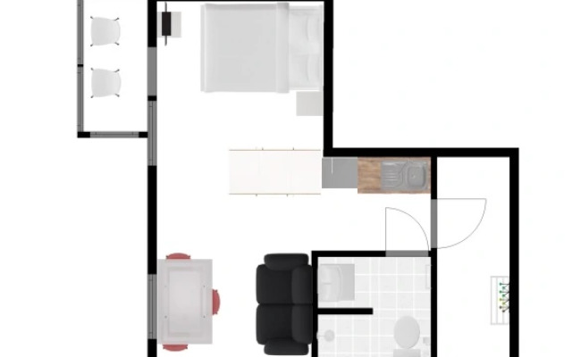 Апартаменты студия