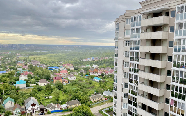 Квартира Потрясающий Вид на Город Новая и Уютная Евродвушка