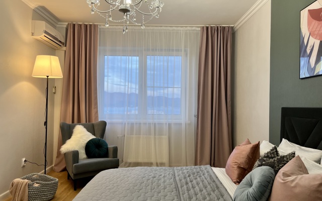 Апартаменты UzorApart Стильная квартира, лучший панорамный вид с открытого балкона