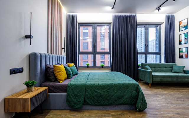 Квартира Стильная четырехместная студия в ЖК Сидней Сити