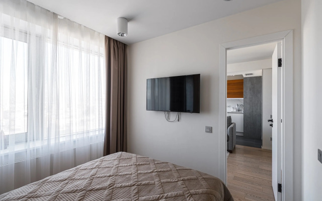 Квартира-студия с панорамным видом на Москву