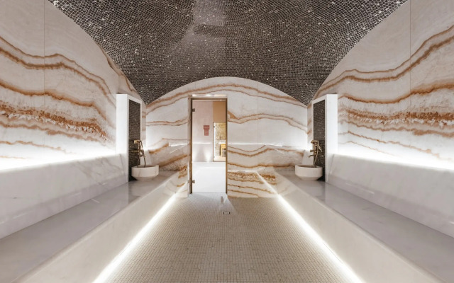 Lyuks Odnokomnatny S Balkonom v otele Grand Cascade Apartments