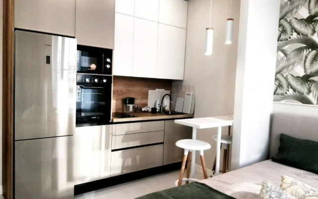 Svetlaya s dizajnerskim remontom okolo metro Apartment