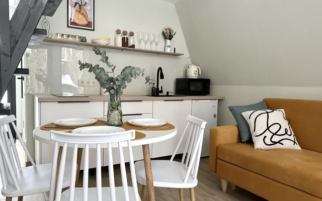 Barnhaus №1 s drovyanoj banej i goryachej kupel'yu, na 7 gostej Private House