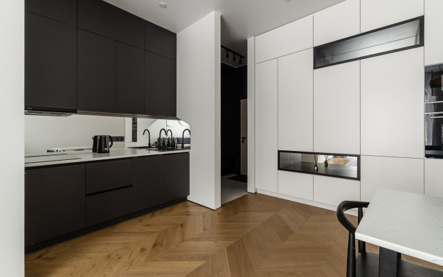 Cherno-bely minimalizm Apartments