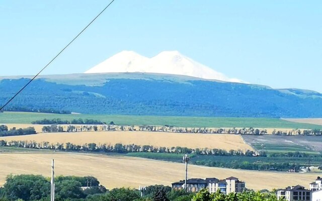 Dvukhkomnatnaya v tsentre goroda s Vidom Na Elbrus Flat