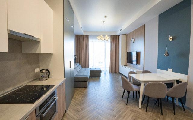 Апартаменты двухкомнатные с видом на море и город