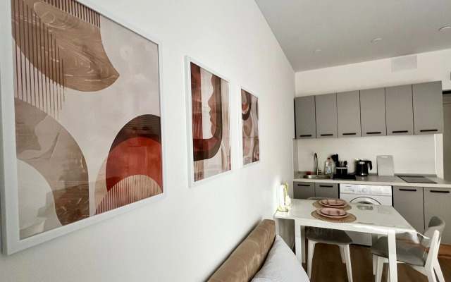 Квартира Современная студия у метро Волгоградский проспект