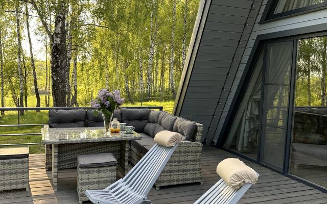 Частный дом Большой афрейм на Березовой