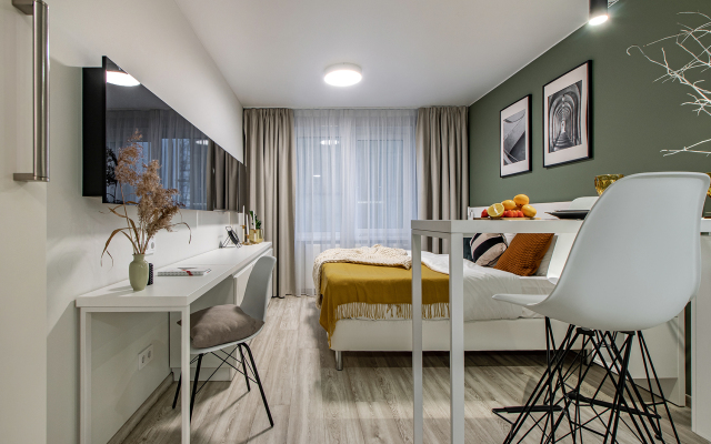Studiya U Metro Bukharestskaya Flat