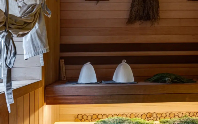 Частный дом А-фрейм Ручей с баней и дровах и чаном