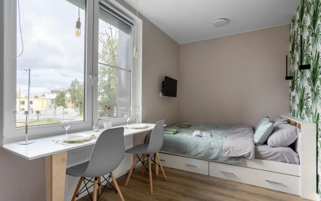 Апартаменты Уютная студия на 2х с видом на город