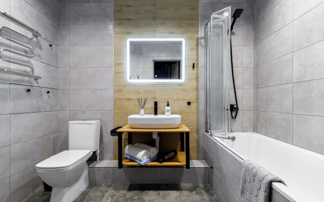 Апартаменты Современные на 18 Этаже в Элегант