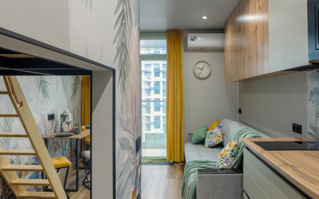 Квартира Кислород 126 Стильная Двухуровневая Студия