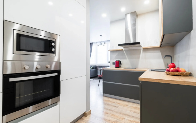 Квартира на сутки Маяк Минск Кухня объединена с жилой зоной Отдельная спальня Wi-Fi Кондиционер Отчётные документы