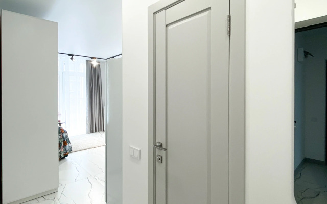 studiya 30 kv.m. s dvuspal'nym divanom i balkonom, s 3 po 6 etazh Apartments