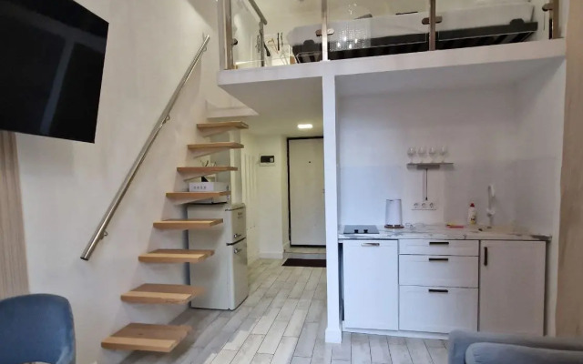 ZenApart s paryaschey  krovat'yu Apartments