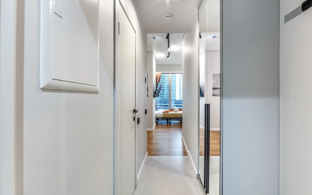 Апартаменты Комфортная студия на 35 этаже башни Оko