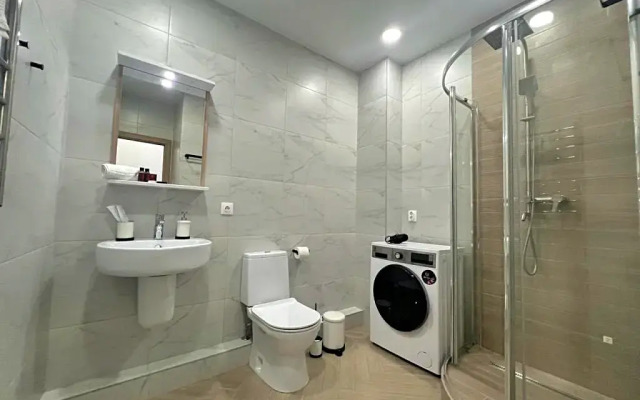Apartamenty Uyutnaya 3kh Mestnaya Studiya S Balkonom Flat