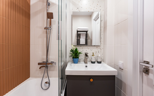 Квартира Piter Apartments двухкомнатные с кондиционером рядом с Лахтой