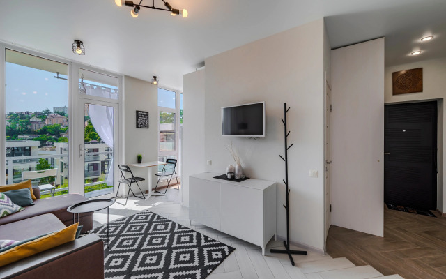 Апартаменты Студия с Балконом и Круглогодичным Бассейном