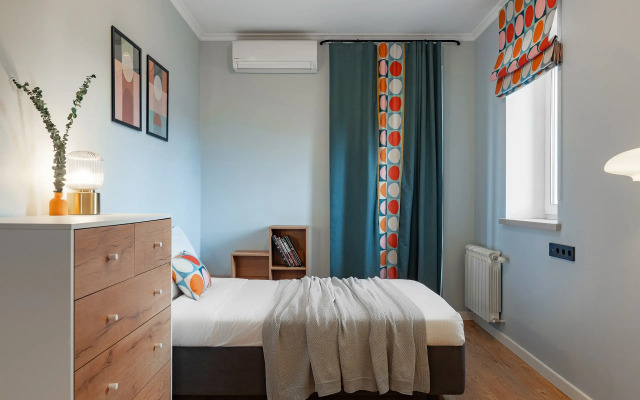 Квартира Стильная 3-комнтная в ярких оттенках