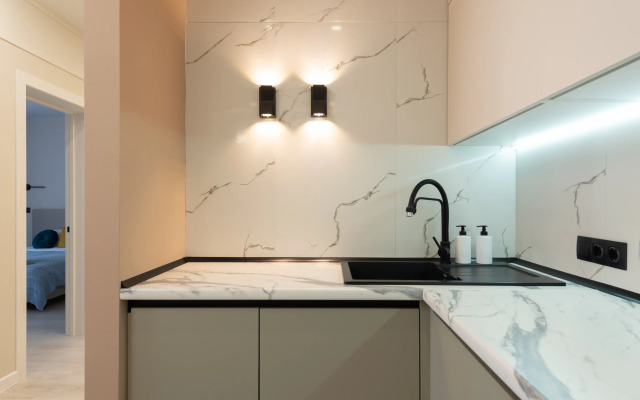 Flat with designer renovation in Aivazovsky city