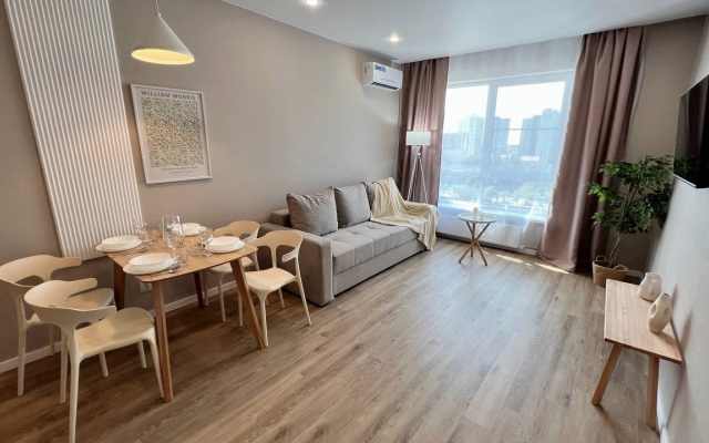 Квартира Green FOX в современном ЖК рядом с рекой