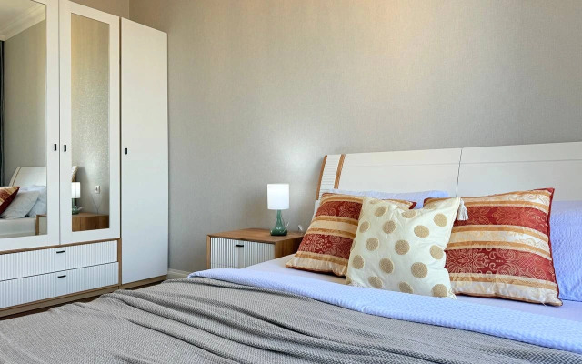 Квартира Двухкомнатная Светлая в Новостройке с Видом на Море