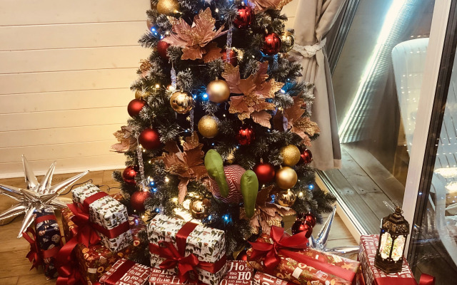 Частный дом дом у озера с чаном и баней