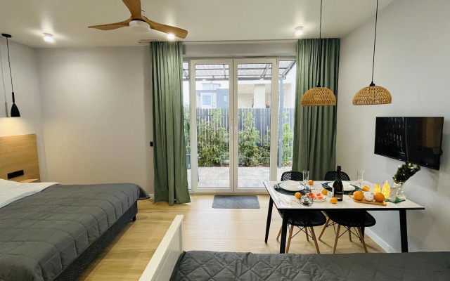 Квартира Комфортная студия с собственной террасой на Балтийском побережье