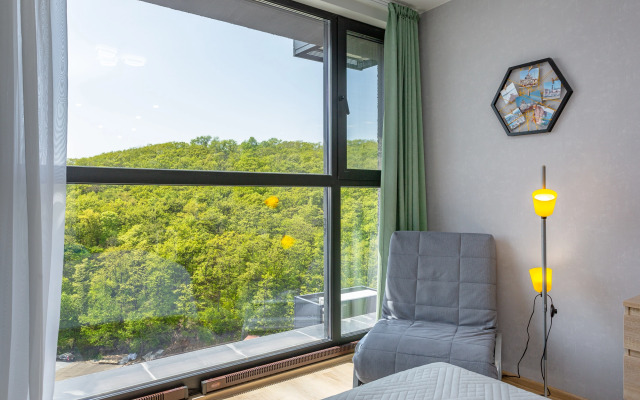 Апартаменты Mintroom с панорамными окнами в новом ЖК Оазис Русская, 95