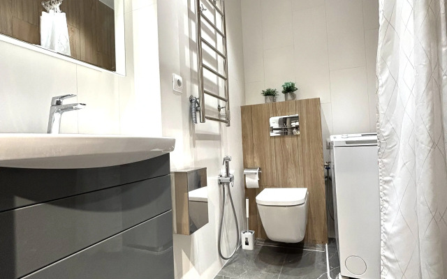 Квартира с видом на горы (19) с отдельной спальней