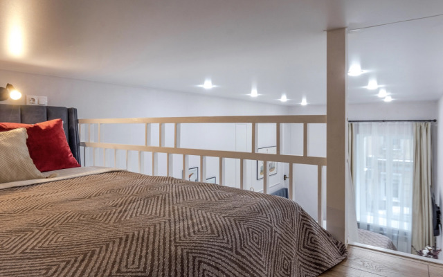 Апартаменты Четырёхместная Студия Новая Стильная на Жуковского 7