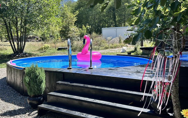 Частный Дом Баня с Собственной Террасой