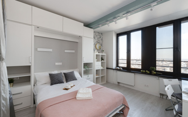 Lalapart Marengo s Panoramnym Vidom na 35 Etazhe Neboskreba Savelovskij Siti Apartments
