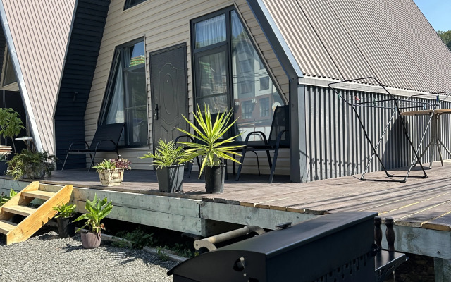 Частный дом уютный А-фрейм у моря