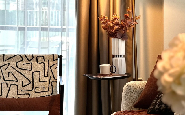 Апартаменты 2+1 Qoople Excellence В55 дизайнерский дуплекс у моря