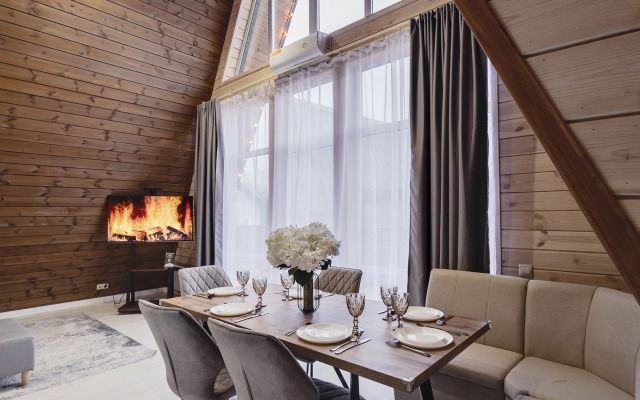 Частный дом С баней и террасой