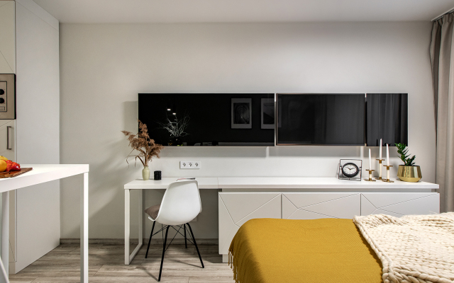 Studiya U Metro Bukharestskaya Flat