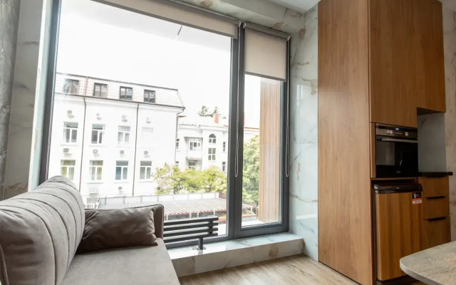 V centre Sochi 10 minut do morya AK Arhitektor chetirehmestnie komfort modern Apartaments